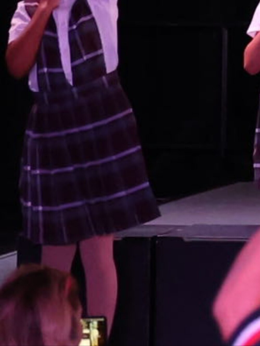 Girls Purple Plaid School-Style Costume Dress